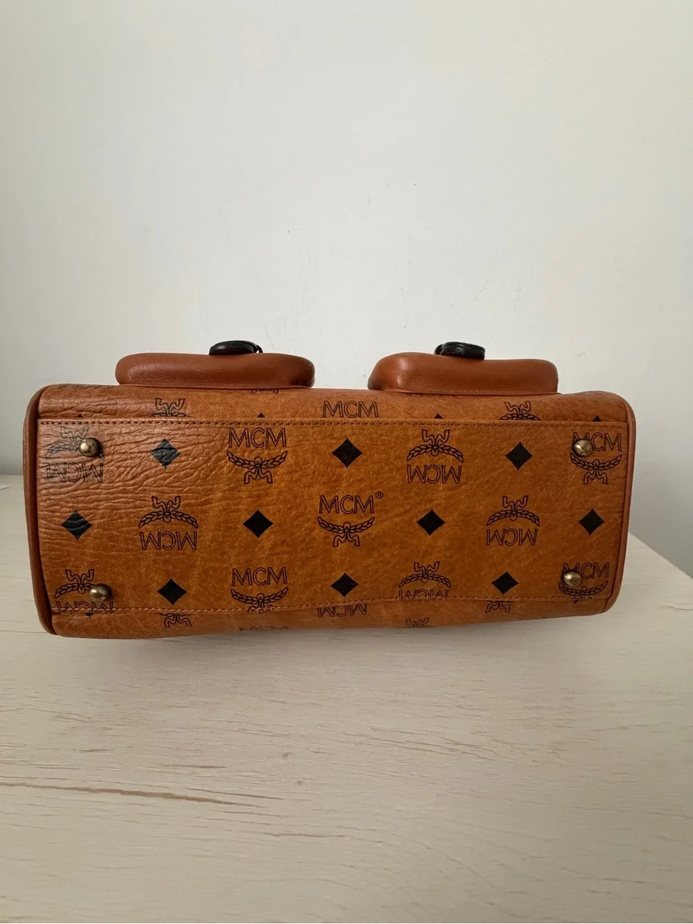 MCM compact satchel